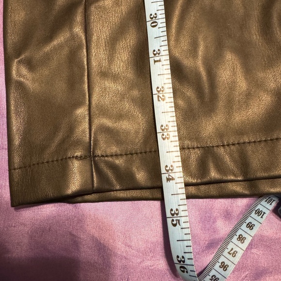 Lane Bryant Faux Leather Wide Legged Cropped Pants Culottes - Picture 6 of 8